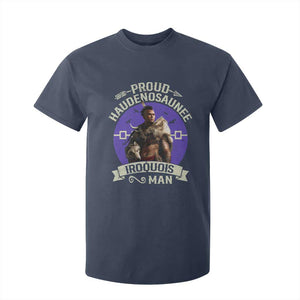 Proud Haudenosaunee Iroquois Man T Shirt For Kid Mohawk Tribe Native American TS11 Navy Print Your Wear