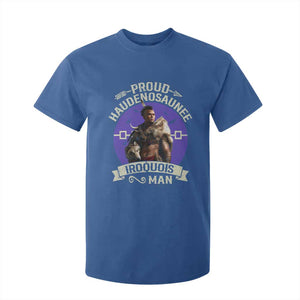 Proud Haudenosaunee Iroquois Man T Shirt For Kid Mohawk Tribe Native American TS11 Royal Blue Print Your Wear