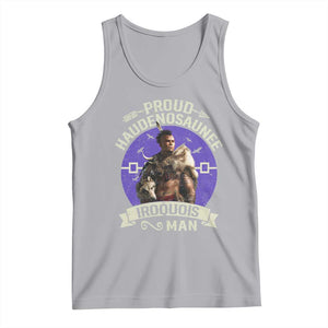 Proud Haudenosaunee Iroquois Man Tank Top Mohawk Tribe Native American TS11 Athletic Heather Print Your Wear