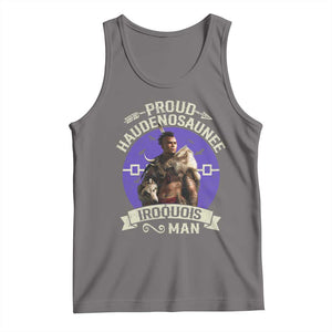 Proud Haudenosaunee Iroquois Man Tank Top Mohawk Tribe Native American TS11 Deep Heather Print Your Wear