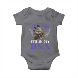 Mohawk It's In My DNA Baby Onesie Native American Pride Mohawk Gustoweh TS11 Charcoal Print Your Wear