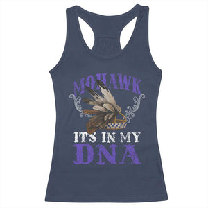 Mohawk It's In My DNA Racerback Tank Top Native American Pride Mohawk Gustoweh TS11 Navy Print Your Wear