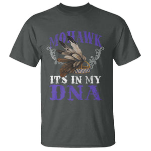 Mohawk It's In My DNA T Shirt Native American Pride Mohawk Gustoweh TS11 Dark Heather Print Your Wear