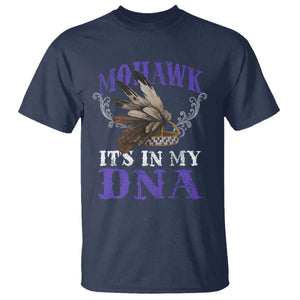 Mohawk It's In My DNA T Shirt Native American Pride Mohawk Gustoweh TS11 Navy Print Your Wear