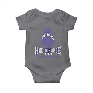 Proud Haudenosaunee Native American Baby Onesie Iroquois People Of The Longhouse TS11 Charcoal Print Your Wear