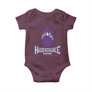 Proud Haudenosaunee Native American Baby Onesie Iroquois People Of The Longhouse TS11 Maroon Print Your Wear