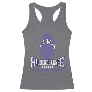 Proud Haudenosaunee Native American Racerback Tank Top Iroquois People Of The Longhouse TS11 Charcoal Print Your Wear