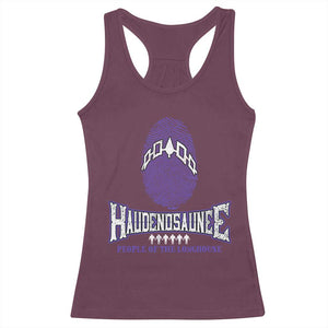 Proud Haudenosaunee Native American Racerback Tank Top Iroquois People Of The Longhouse TS11 Maroon Print Your Wear