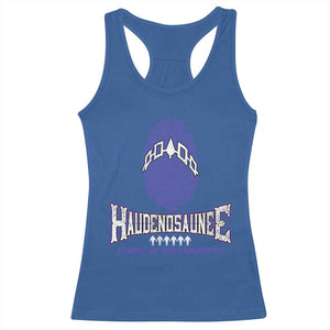Proud Haudenosaunee Native American Racerback Tank Top Iroquois People Of The Longhouse TS11 Royal Blue Print Your Wear