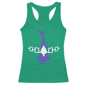 Iroquois Flag Haudenosaunee Iroquoian Native American Tribe Tree of Life Racerback Tank Top TS11 Irish Green Print Your Wear