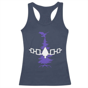 Iroquois Flag Haudenosaunee Iroquoian Native American Tribe Tree of Life Racerback Tank Top TS11 Navy Print Your Wear