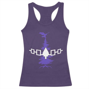 Iroquois Flag Haudenosaunee Iroquoian Native American Tribe Tree of Life Racerback Tank Top TS11 Purple Print Your Wear