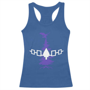 Iroquois Flag Haudenosaunee Iroquoian Native American Tribe Tree of Life Racerback Tank Top TS11 Royal Blue Print Your Wear