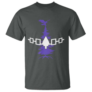 Iroquois Flag Haudenosaunee Iroquoian Native American Tribe Tree of Life T Shirt TS11 Dark Heather Print Your Wear