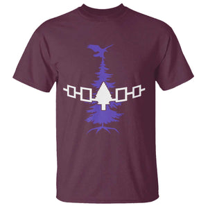 Iroquois Flag Haudenosaunee Iroquoian Native American Tribe Tree of Life T Shirt TS11 Maroon Print Your Wear