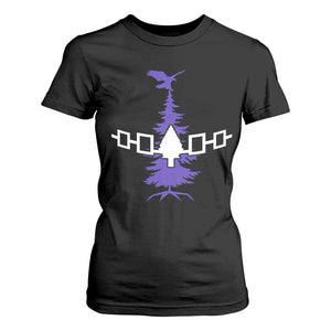 Iroquois Flag Haudenosaunee Iroquoian Native American Tribe Tree of Life T Shirt For Women TS11 Black Print Your Wear
