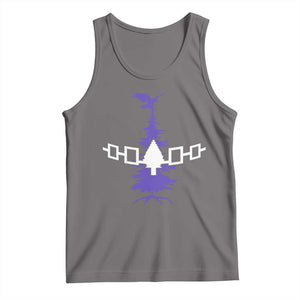 Iroquois Flag Haudenosaunee Iroquoian Native American Tribe Tree of Life Tank Top TS11 Deep Heather Print Your Wear
