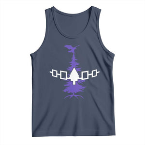Iroquois Flag Haudenosaunee Iroquoian Native American Tribe Tree of Life Tank Top TS11 Navy Print Your Wear