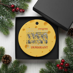 Unless Your Ancestors Look Like This You're Probably An Immigrant Ceramic Ornament Native American Indian