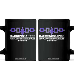 Proud Haudenosaunee Coffee Mug Iroquois Flag People Of The Longhouse TS11 Black Print Your Wear