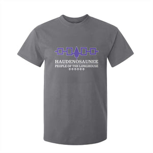 Proud Haudenosaunee T Shirt For Kid Iroquois Flag People Of The Longhouse TS11 Charcoal Print Your Wear