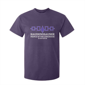 Proud Haudenosaunee T Shirt For Kid Iroquois Flag People Of The Longhouse TS11 Purple Print Your Wear