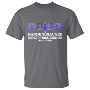 Proud Haudenosaunee T Shirt Iroquois Flag People Of The Longhouse TS11 Charcoal Print Your Wear