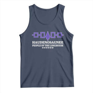 Proud Haudenosaunee Tank Top Iroquois Flag People Of The Longhouse TS11 Navy Print Your Wear