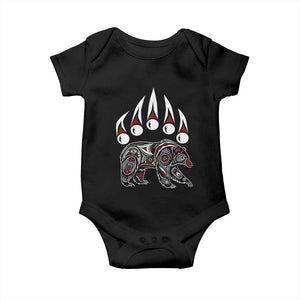 Native American Alaska Grizzly Bear Claw Indian Pride Baby Onesie TS11 Black Print Your Wear