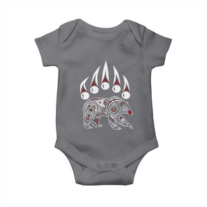 Native American Alaska Grizzly Bear Claw Indian Pride Baby Onesie TS11 Charcoal Print Your Wear