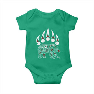 Native American Alaska Grizzly Bear Claw Indian Pride Baby Onesie TS11 Irish Green Print Your Wear