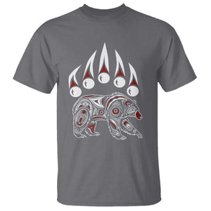 Native American Alaska Grizzly Bear Claw Indian Pride T Shirt TS11 Charcoal Print Your Wear