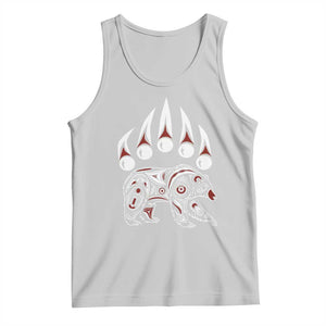 Native American Alaska Grizzly Bear Claw Indian Pride Tank Top TS11 Ash Print Your Wear