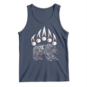 Native American Alaska Grizzly Bear Claw Indian Pride Tank Top TS11 Navy Print Your Wear