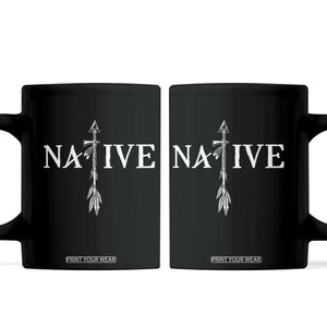 Native American Indian Tomahawk Indigenous Pride Coffee Mug TS11 Black Print Your Wear