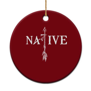 Native American Indian Tomahawk Indigenous Pride Ceramic Ornament