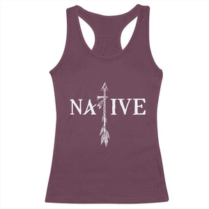 Native American Indian Tomahawk Indigenous Pride Racerback Tank Top TS11 Maroon Print Your Wear