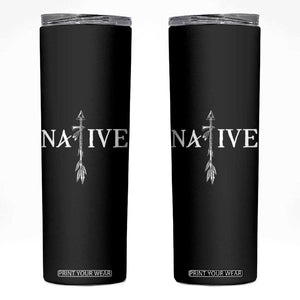 Native American Indian Tomahawk Indigenous Pride Skinny Tumbler TS11 Black Print Your Wear