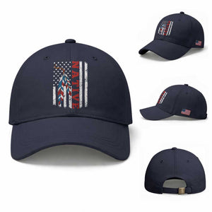 Native American Feathers Vintage USA Flag Baseball Cap Proud Indigenous People