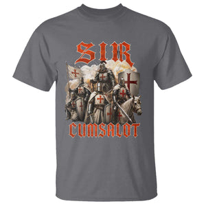 Sir Cumsalot Funny Offensive Knight Meme Bootleg Graphic T Shirt