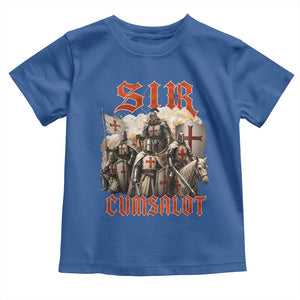 Sir Cumsalot Funny Offensive Knight Meme Bootleg Graphic Toddler T Shirt