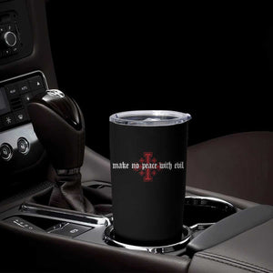 Make No Peace with Evil Knight Templar Jerusalem Crusade Cross Tumbler Cup