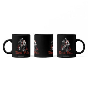 Deus Vult Knights Templar Gun Lover Coffee Mug Crusader Cross Soldier of Christ