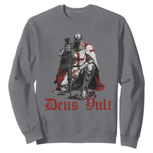 Deus Vult Knights Templar Gun Lover Sweatshirt Crusader Cross Soldier of Christ