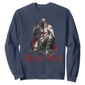Deus Vult Knights Templar Gun Lover Sweatshirt Crusader Cross Soldier of Christ