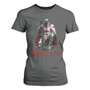 Deus Vult Knights Templar Gun Lover T Shirt For Women Crusader Cross Soldier of Christ