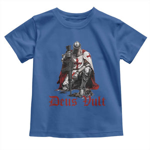 Deus Vult Knights Templar Gun Lover Toddler T Shirt Crusader Cross Soldier of Christ