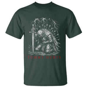Tummy Hurts Funny Medieval Knight Dark Fantasy Humor T Shirt
