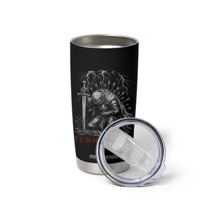 Tummy Hurts Funny Medieval Knight Dark Fantasy Humor Tumbler Cup