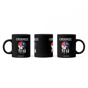 Cherokee Coffee Mug Native American Tribes Medicine Wheel Dreamcatcher Spirit Animal Paws TS11 Print Your Wear
